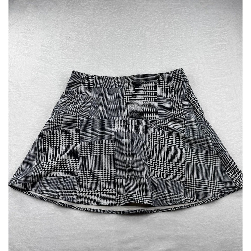Polo Golf Ralph Lauren Skort Skirt Women's Small Black/White Plaid Slash Pockets